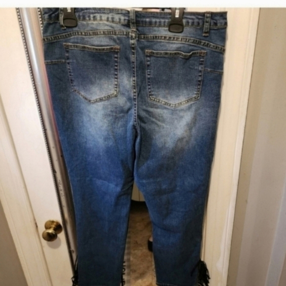 🍁🍂Venus size 18 studded fringe skinny jeans - Picture 6 of 7